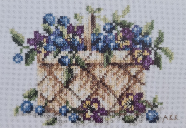 Blauwe Bessen in een Mand