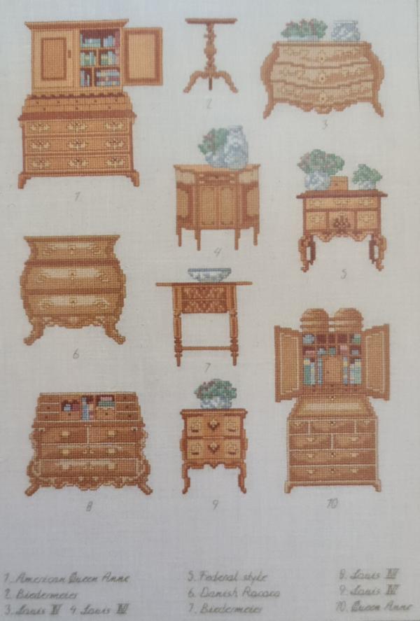 Sampler Meubels; Banken en Kasten