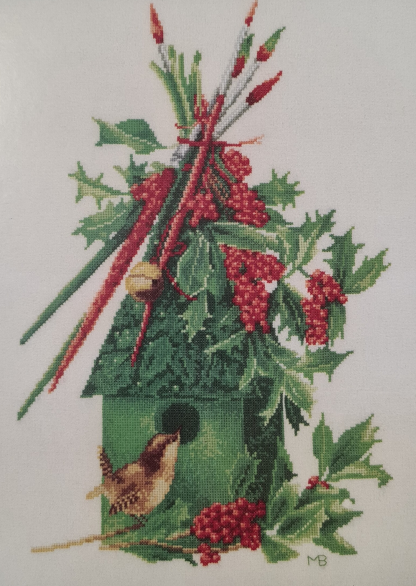 Vogelhuisje met Winterkoninkje