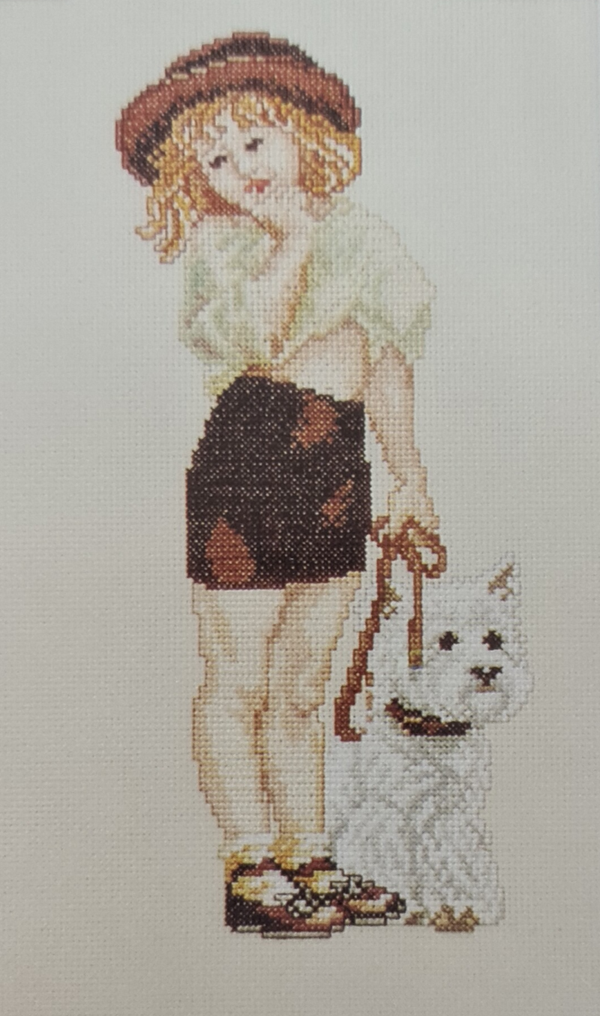 Meisje met Hond door Kim Anderson