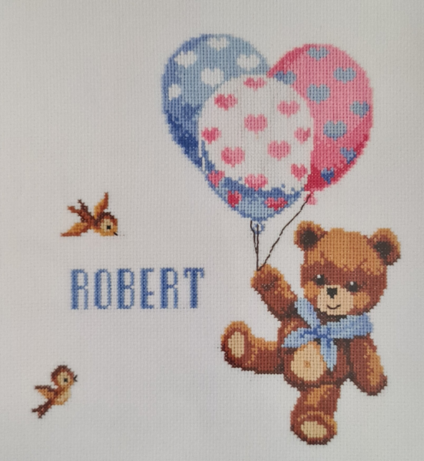 Beer met Ballonnen geboortetegel