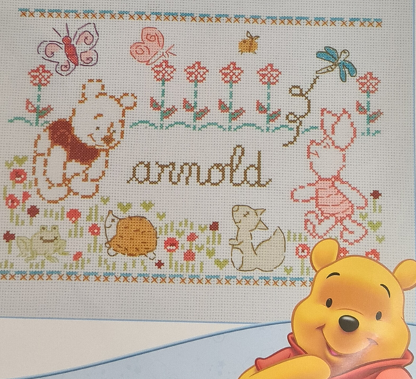 Winnie the Pooh en Knorretje geboortetegel