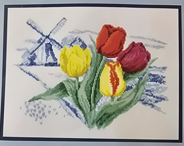 Tulpen met molen