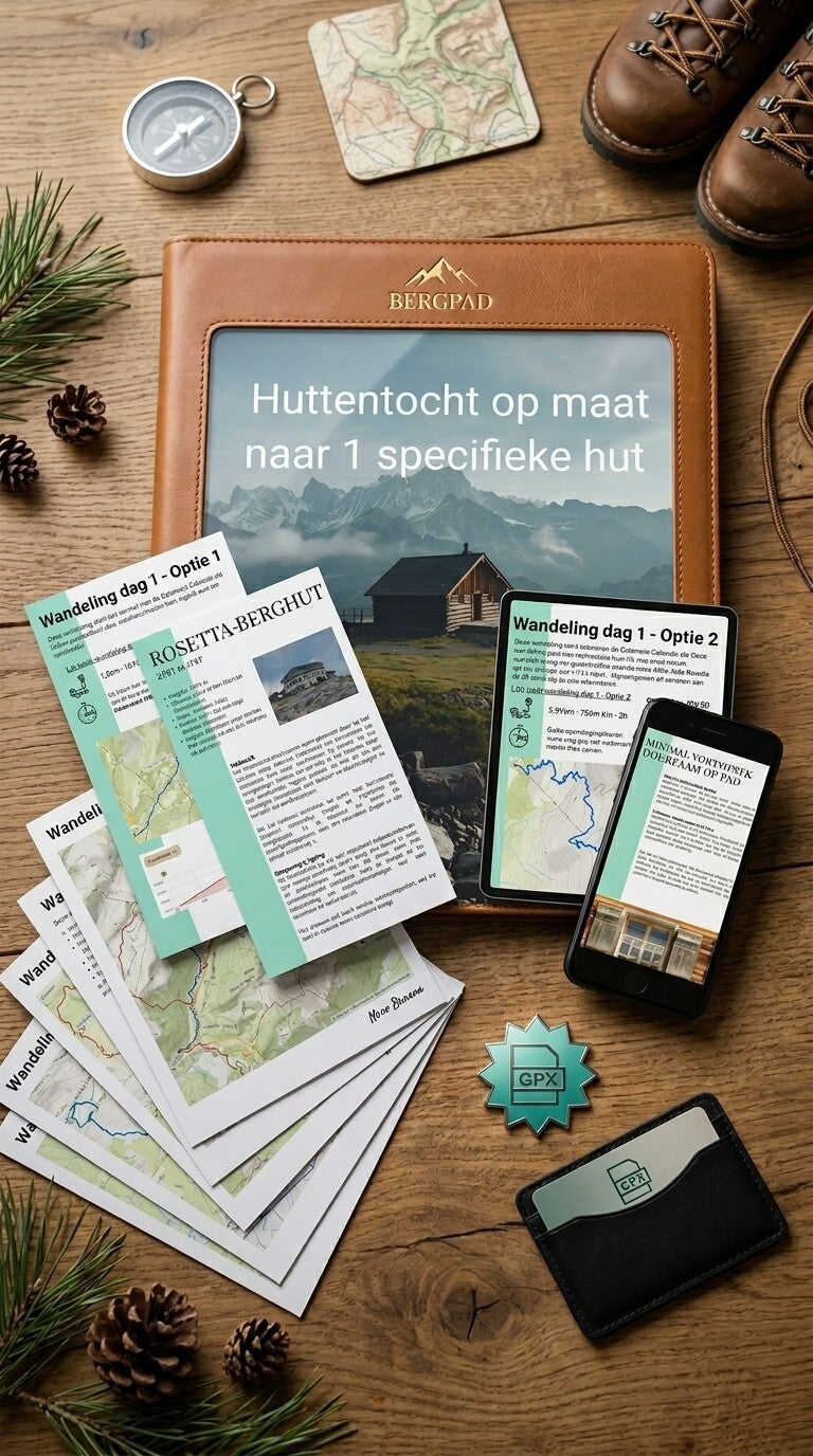 Huttentocht naar één specifieke hut – op maat uitgewerkt (1 hut - 2 dagen)