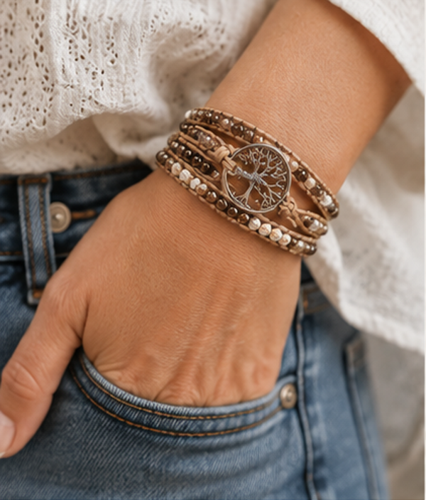 🤎 Handgemaakte Armband Levensboom
