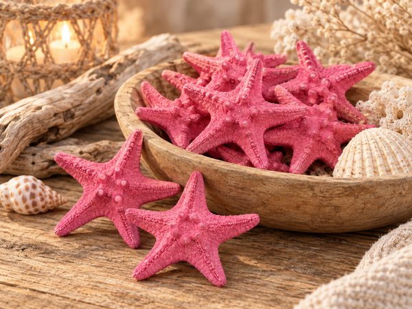Fuchsia Zeesterren Deco – Natuurlijke maritieme decoratie