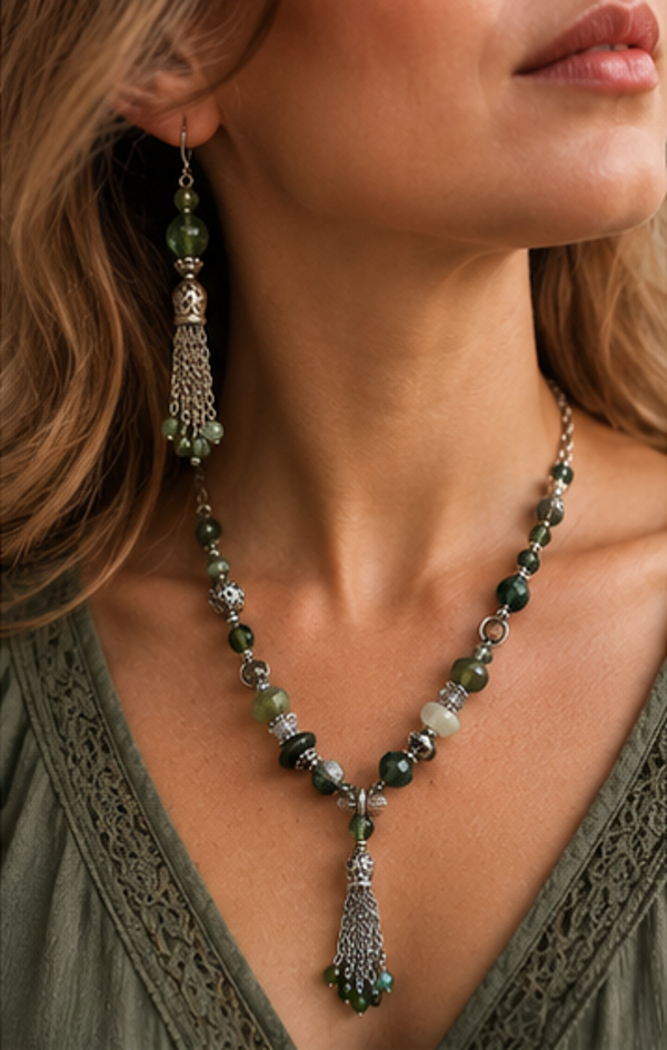 Sieradenset "Greenish"