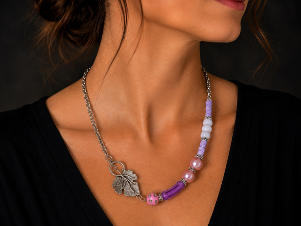 Lavender Leaf – handgemaakte ketting