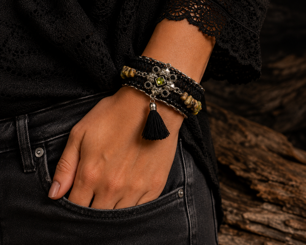 Toto – handgemaakte brede boho armband