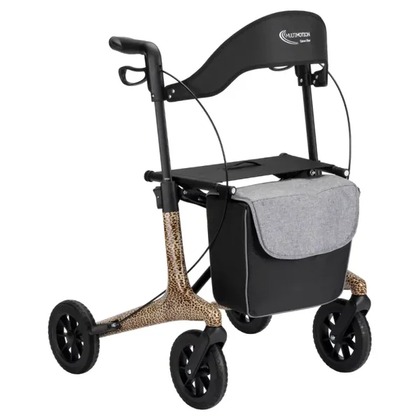 MultiMotion Carbon rollator - Panter print - M