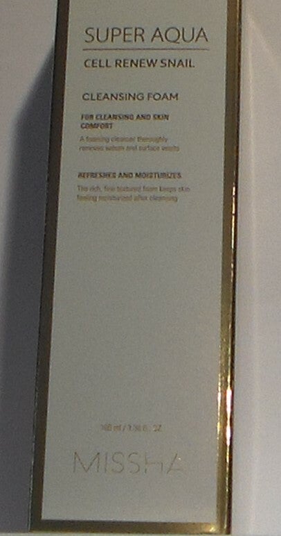Missa Super Aqua Cell Renew Snail Cleansing Foam