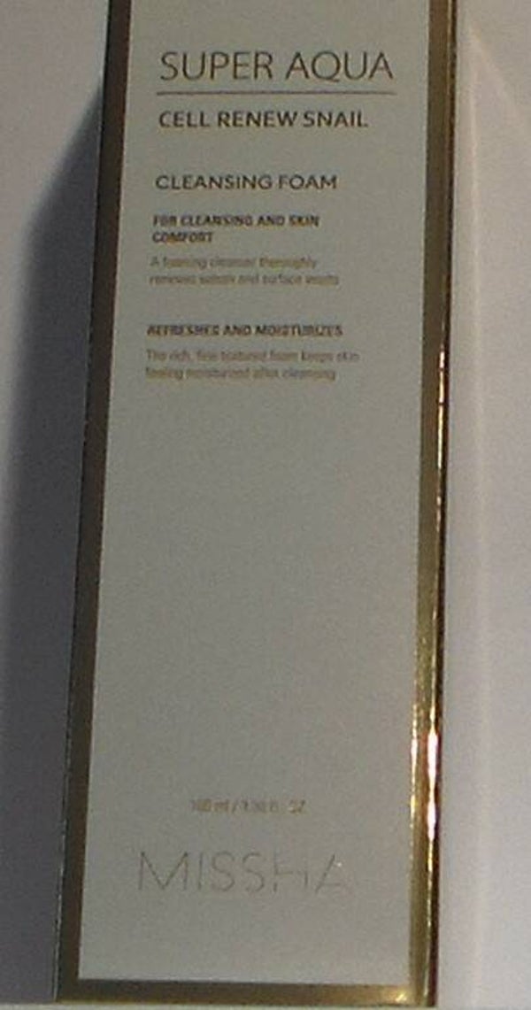 Missa Super Aqua Cell Renew Snail Cleansing Foam
