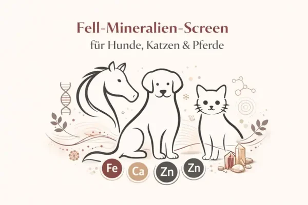 Fellmineralien-Screen/ Mineralstoffanalyse für Pferde, Hunde und Katzen