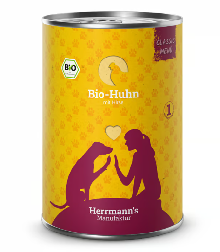 Herrmann's Manufaktur Classic Bio-Huhn mit Hirse 400g