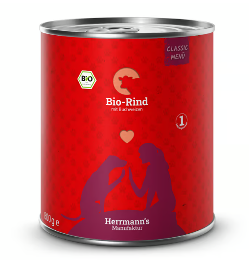 Herrmann's Manufaktur Classic Bio-Rind mit Buchweizen 800g