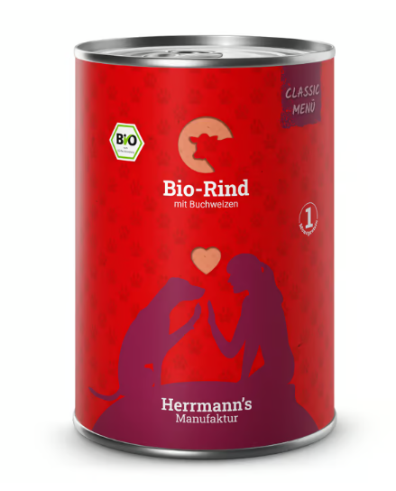 Herrmann's Manufaktur Classic Bio-Rind mit Buchweizen 400g