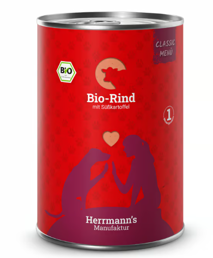 Herrmann's Manufaktur Classic Bio-Rind mit Süßkartoffeln 400g