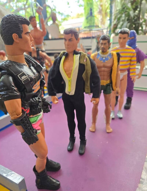 Disco Boys 1/6th scale, wrestlers 1/12th scale