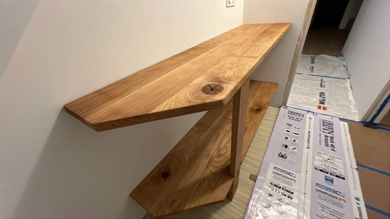 Meuble simple Salle de bain Chêne sur mesure