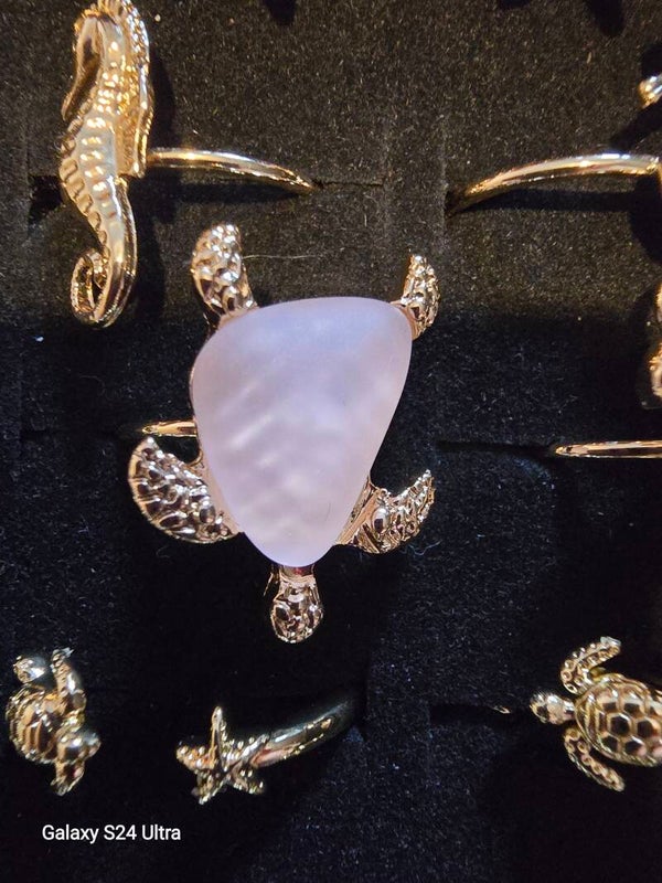 Bague tortue rose
