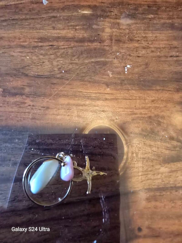 Bague rose shell