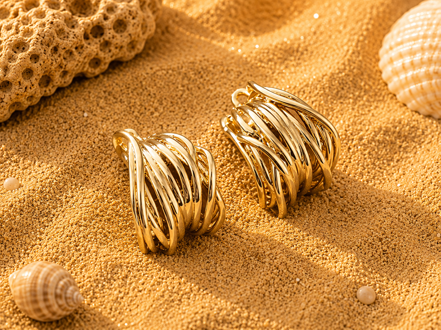 Boucles Écume dorée
