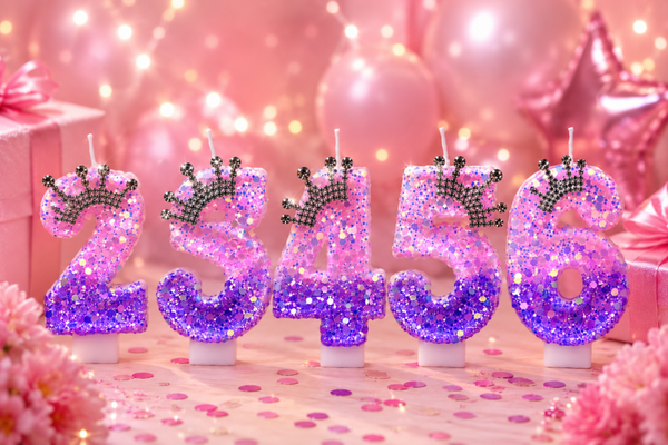 Bougies Anniversaire Princesse 2 à 6 Ans ✨👑