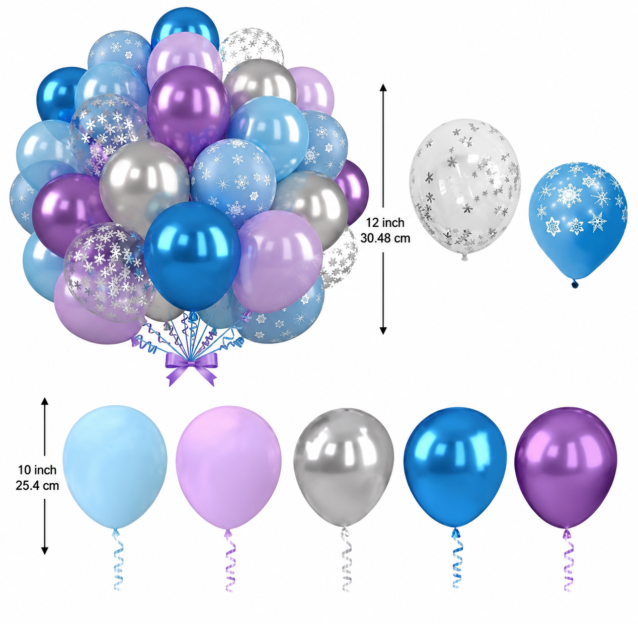 Ballons Effet Givré – Ambiance Féérique