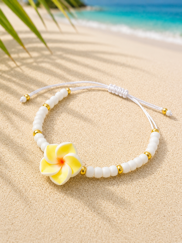 Bracelet Fleur de Tiaré Soleil