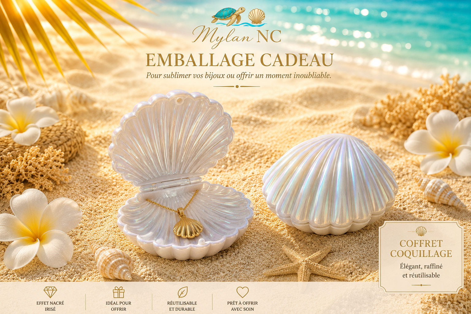 Coffret coquillage nacré
