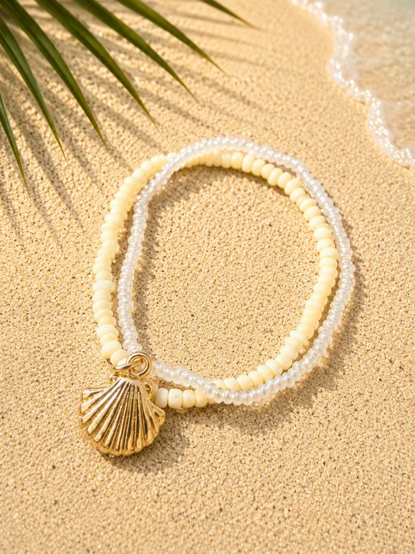 Bracelet Coquillage Perlé