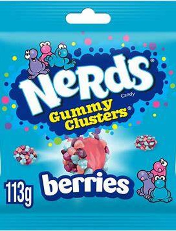 Nerds Gummy Clusters Berries Fruit Flavour Candy Bag 45g