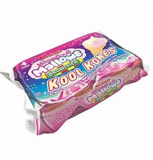 Swizzels Marvellous Mallows Drumstick Kool Kones 4 Pack