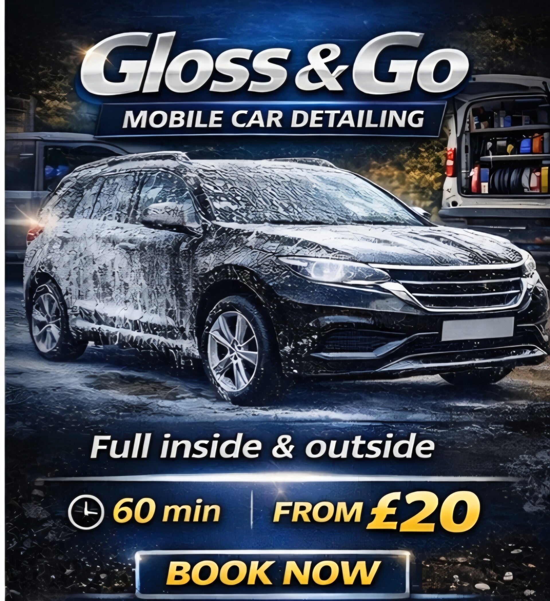 SUV washing