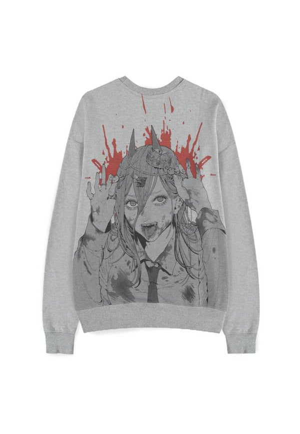 Chainsaw Man Pullover Power Grey Melange