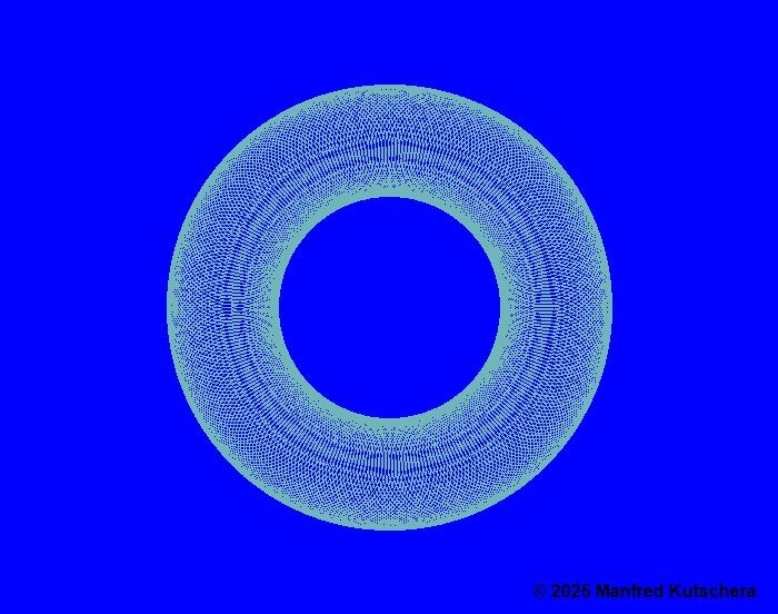 Kreis3 mit blauem Hintergrund