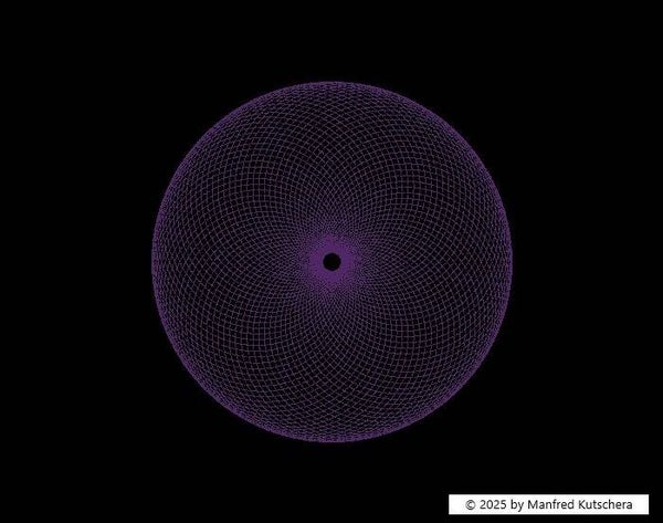 Moderne Kunst mit blauen Kreise 39