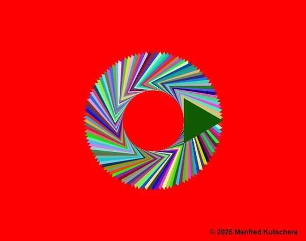 Dreieck11 mit rotem Hintergrund