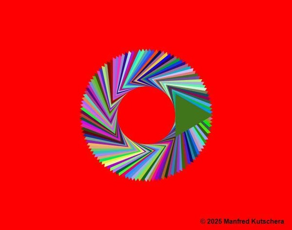 Dreieck18 mit rotem Hintergrund