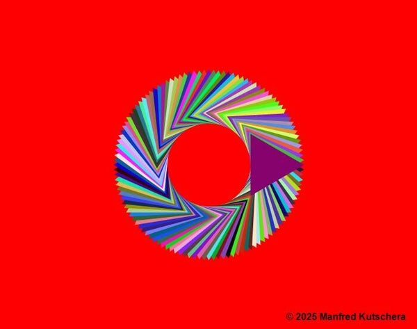 Dreieck24 mit rotem Hintergrund