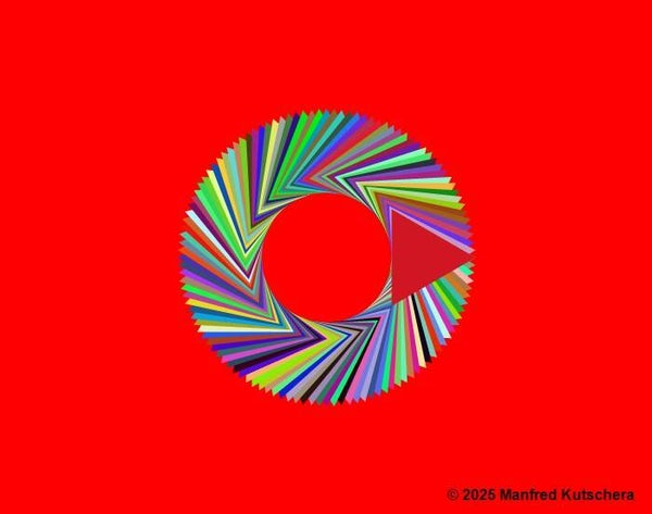 Dreieck5 mit rotem Hintergrund