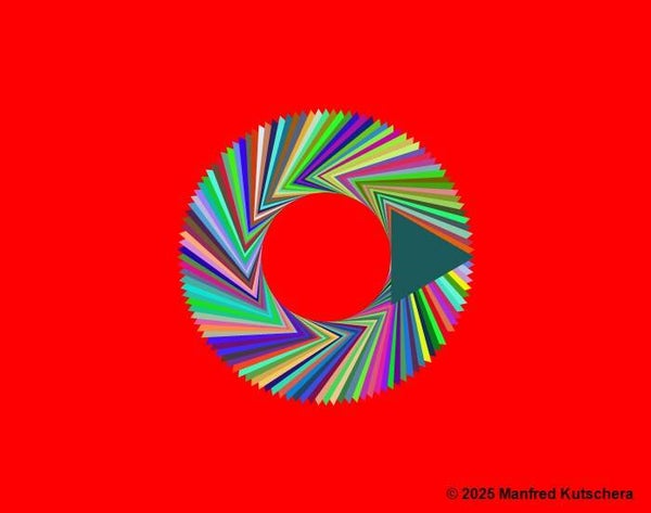 Dreieck8 mit rotem Hintergrund