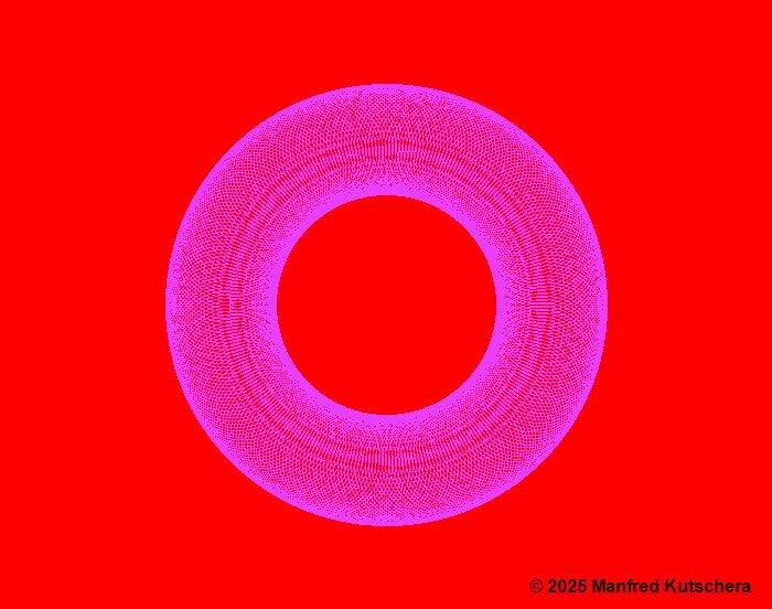 Kreis8 mit rotem Hintergrund