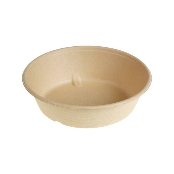 Bowl suikerriet 900ml, 19,5cm Ø, 5,2cm hoog, 4 x 160 stuks