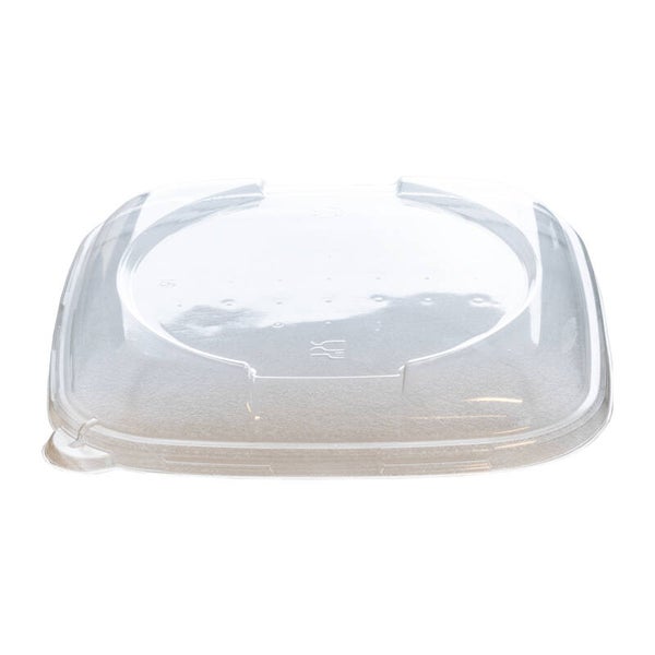 Deksel PLA voor bowl vierkant 500/750ml secure, 4 x 125 stuks