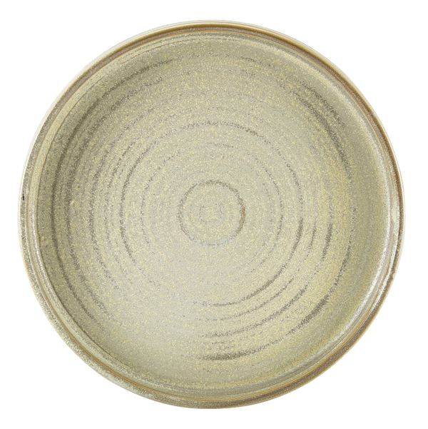 Terra matt grey chef's plate 21cm