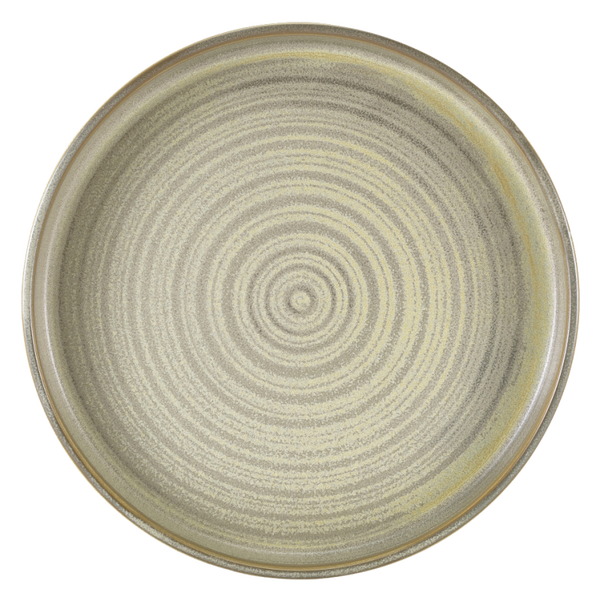 Terra matt grey chef's plate 26cm