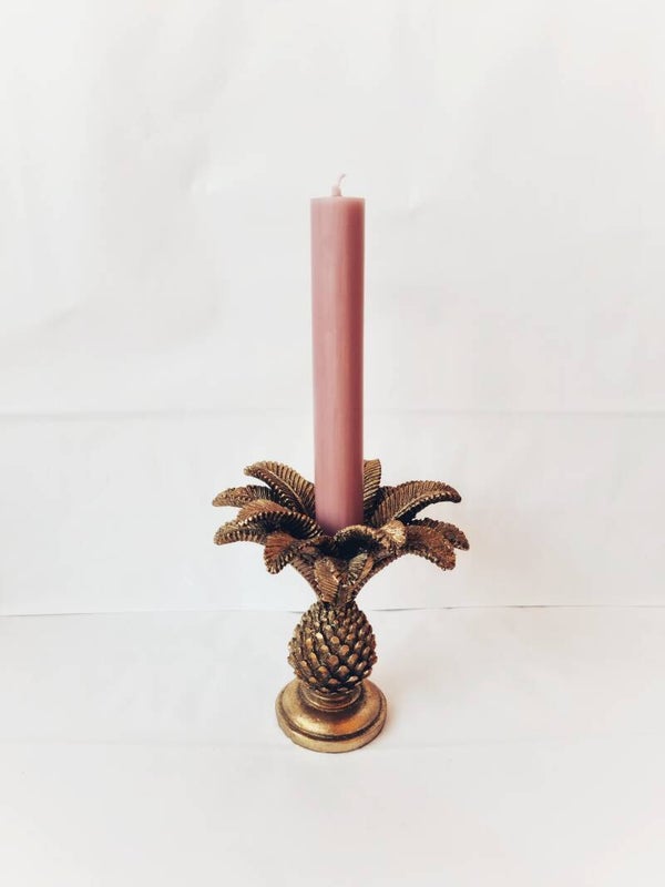 Gouden ananas kaarshouder