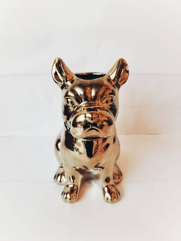Gouden Bulldog vaas
