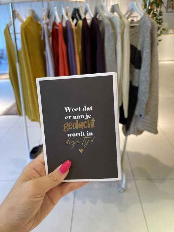 Kaartje wordt aan je gedacht